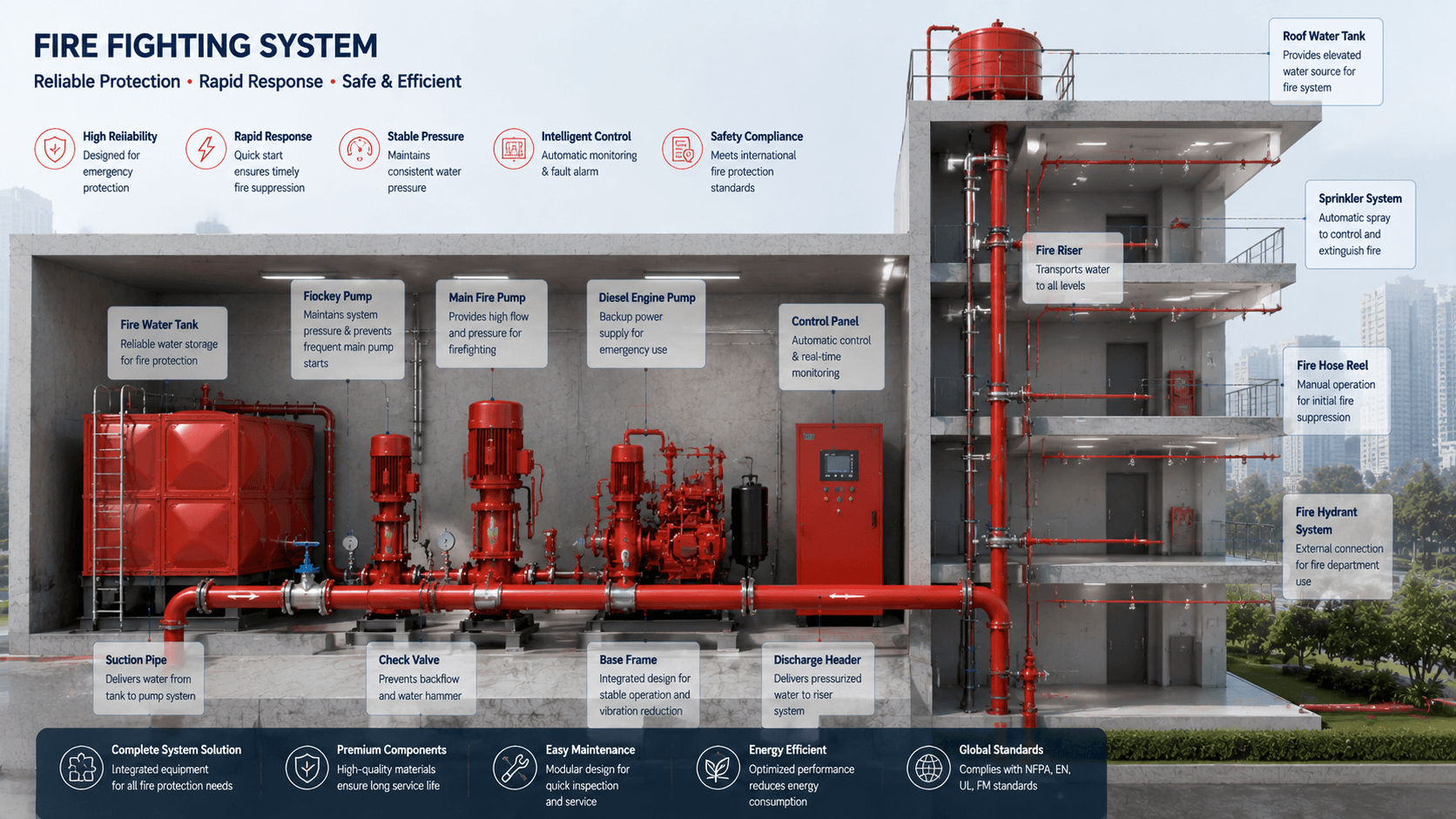 Fire Fighting System pump application