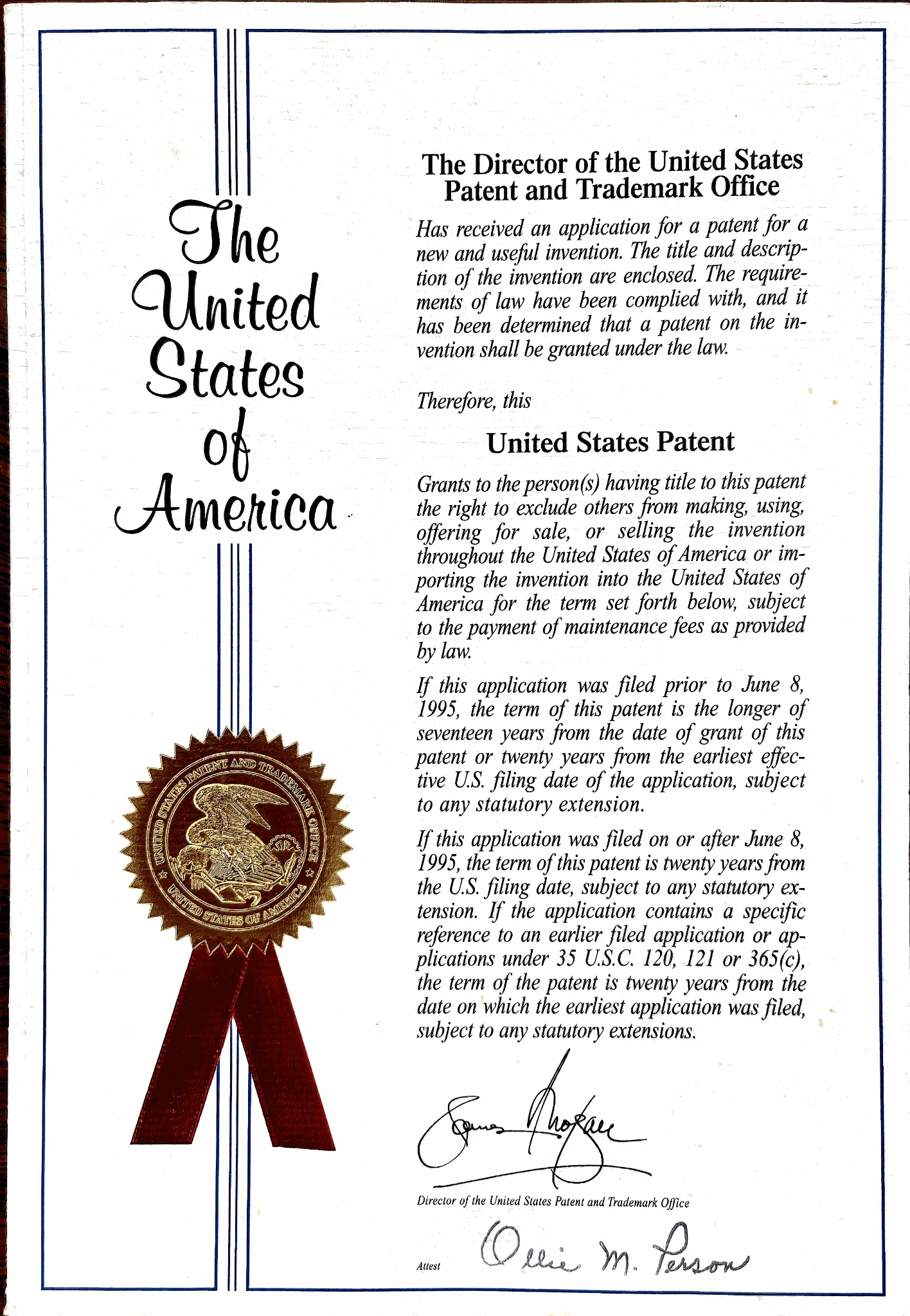 US Patent